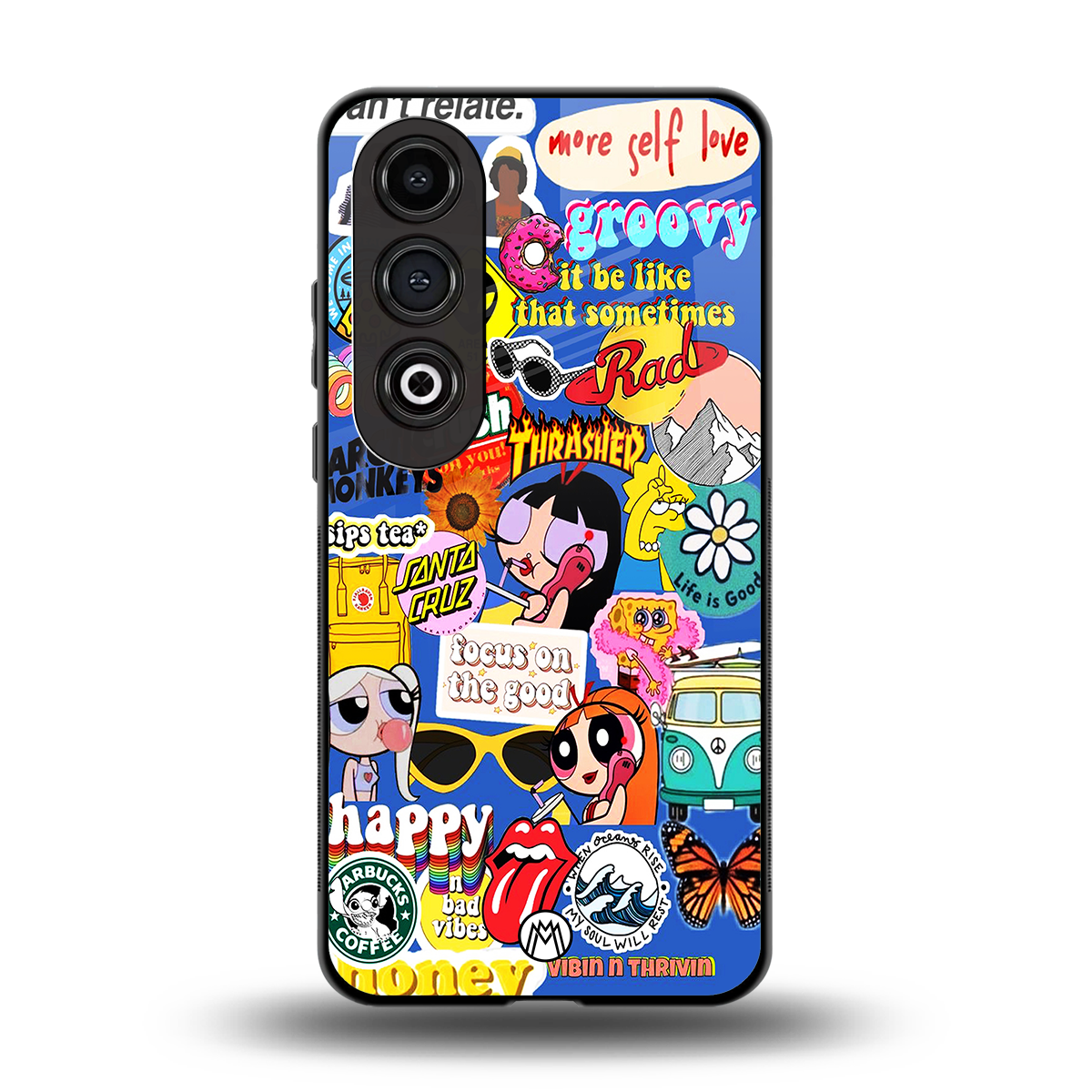 classic collage aesthetic back phone cover | glass case for oneplus nord ce 4