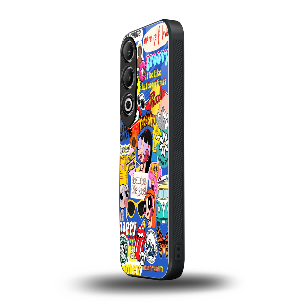 classic collage aesthetic back phone cover | glass case for oneplus nord ce 4