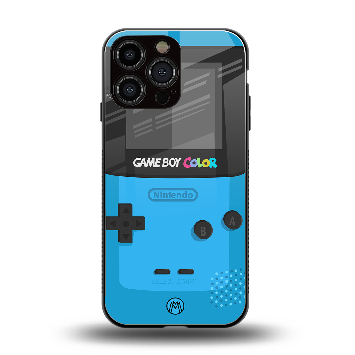 classic color gameboy back phone cover | glass case for iphone 14 pro max