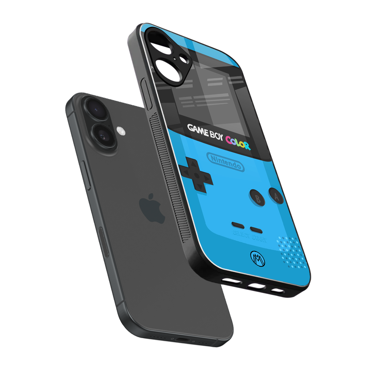 classic color gameboy back phone cover | glass case for iphone 16 plus