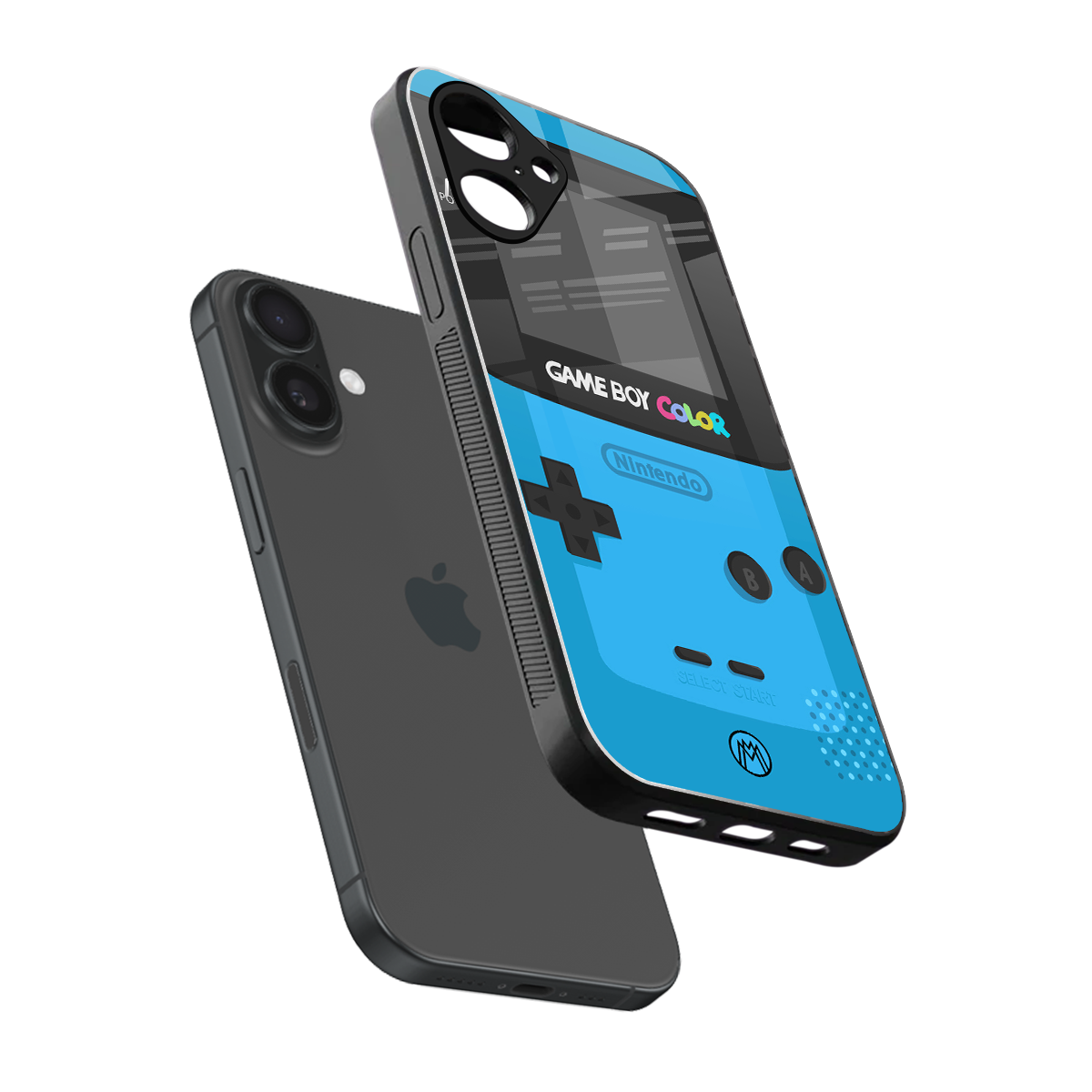 classic color gameboy back phone cover | glass case for iphone 16