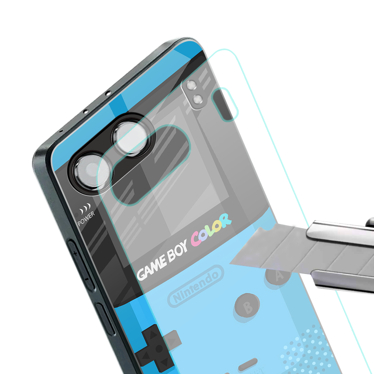 classic color gameboy back phone cover | glass case for oneplus nord 4