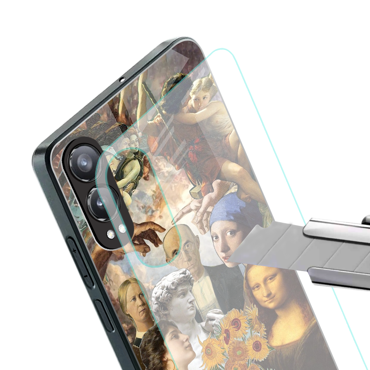classic icons back phone cover | glass case for oneplus nord ce 4 lite