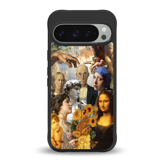 classic icons back phone cover | glass case for google pixel 9 pro