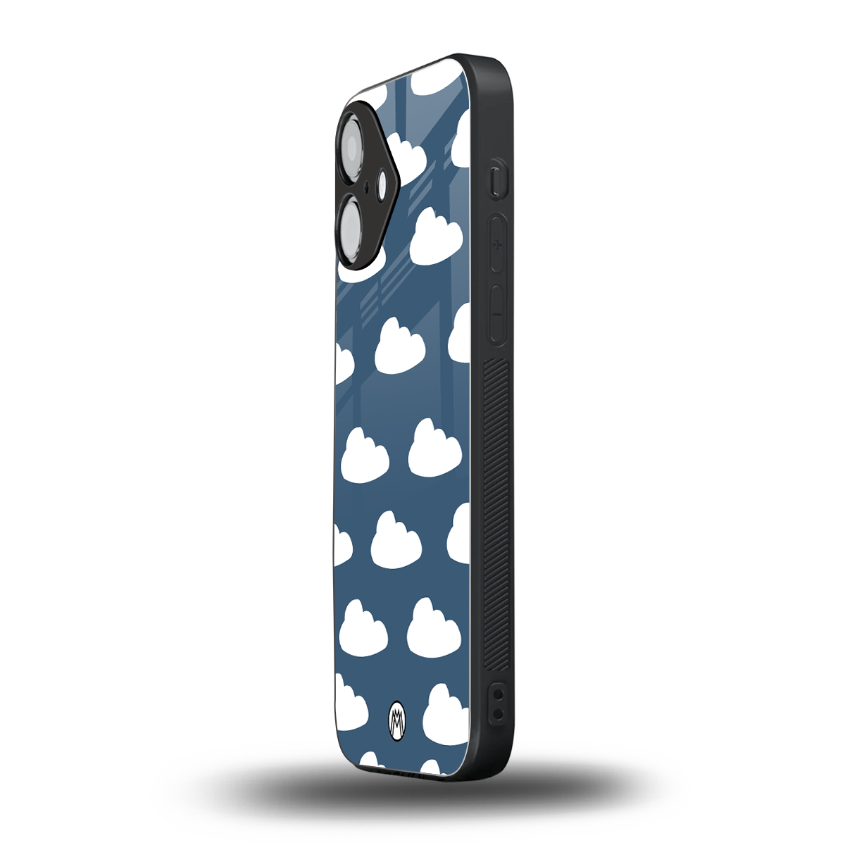 clouds back phone cover | glass case for iphone 16