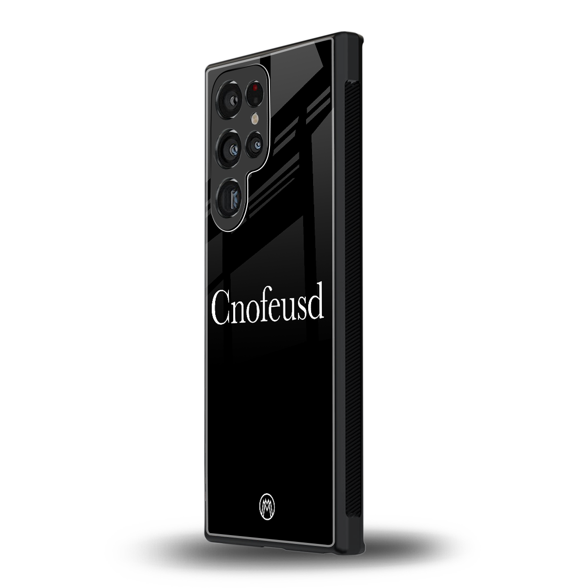 cnofeusd confused black back phone cover | glass case for samsung galaxy s24 ultra