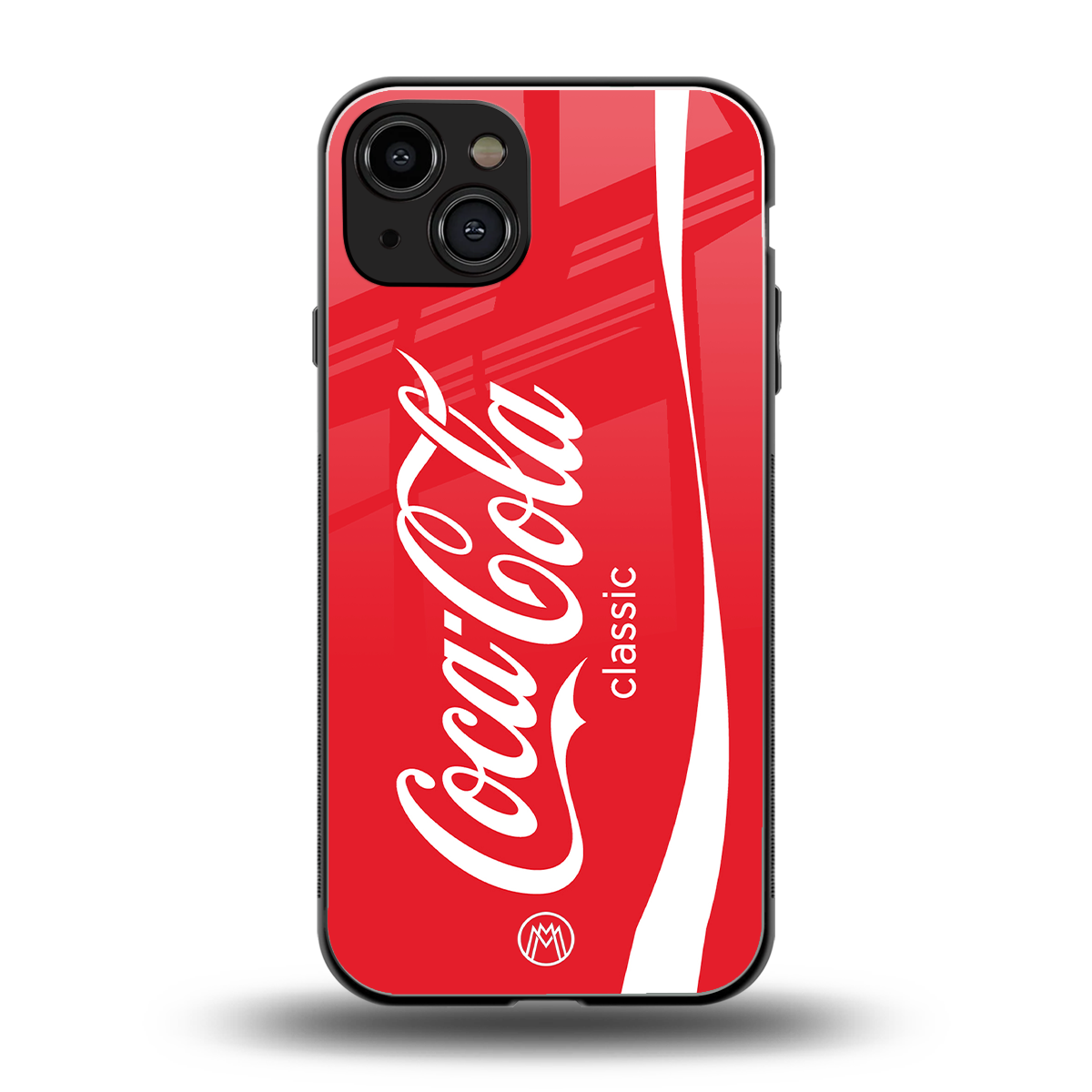 coca cola classic back phone cover | glass case for iphone 15