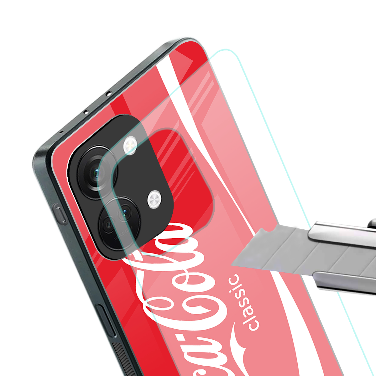 coca cola classic back phone cover | glass case for oneplus nord 3
