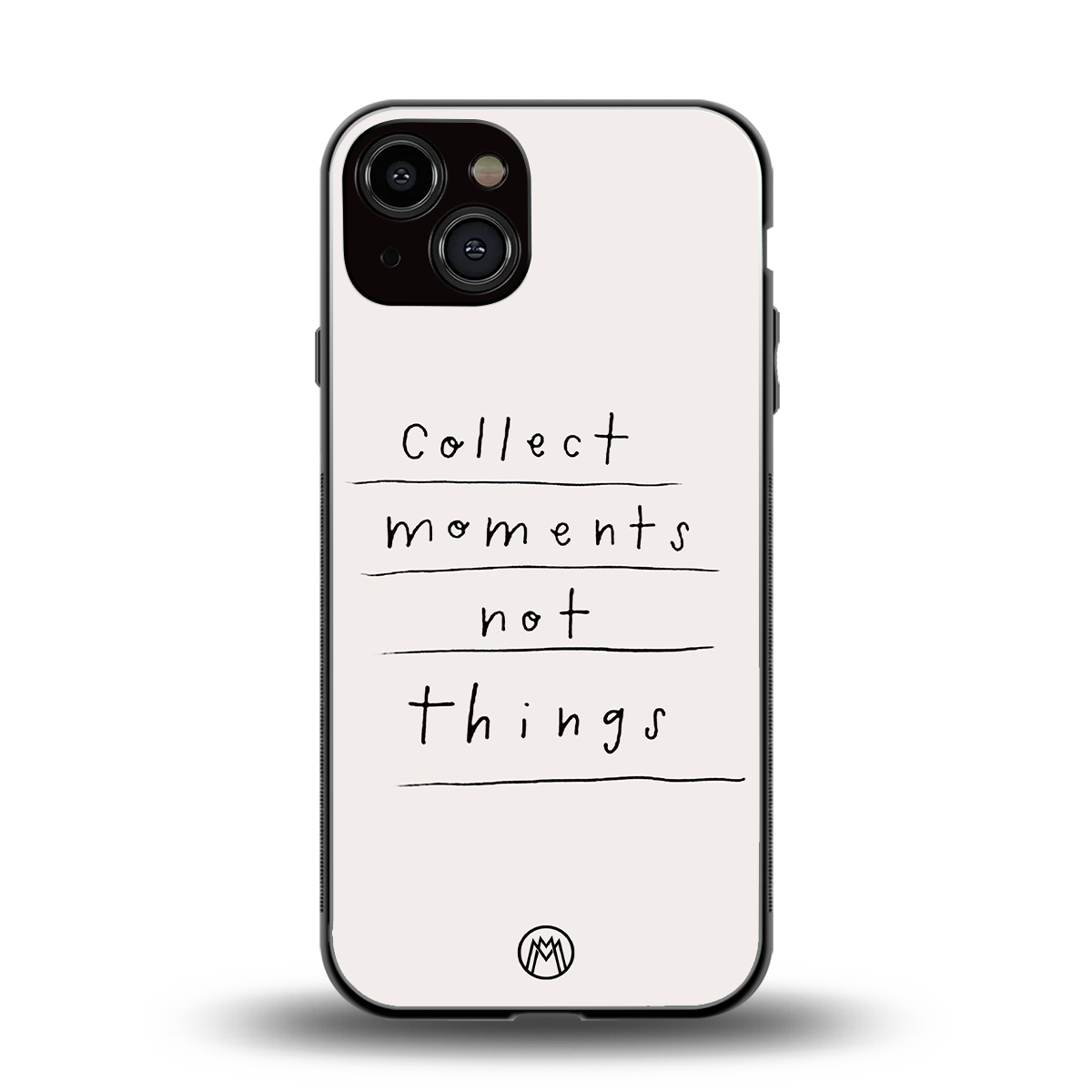collect moments not things back phone cover | glass case for iphone 13