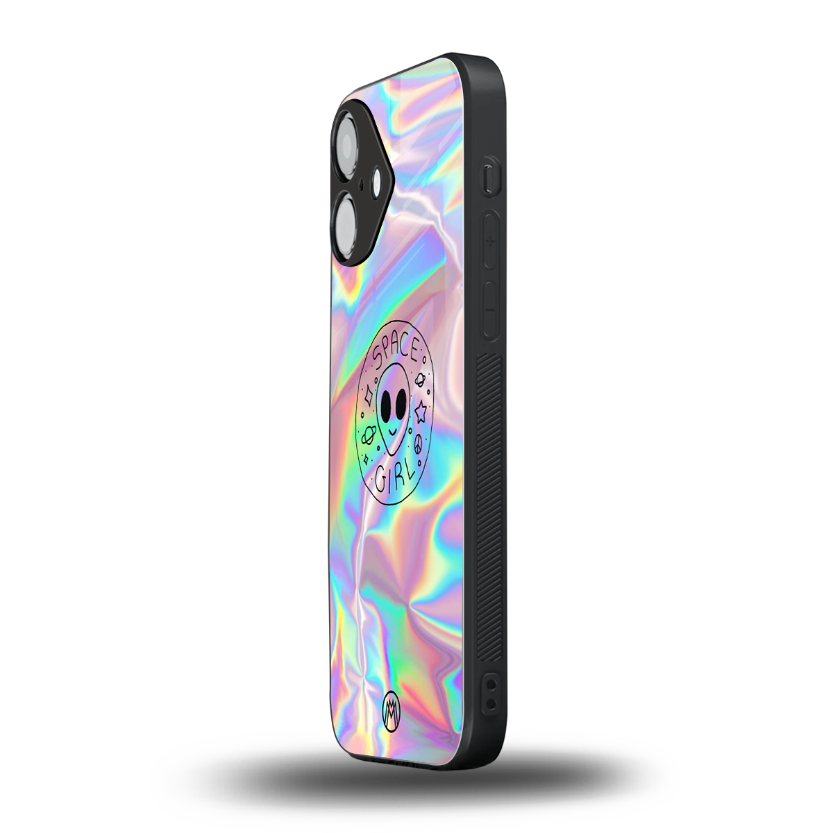 colorful alien back phone cover | glass case for iphone 16