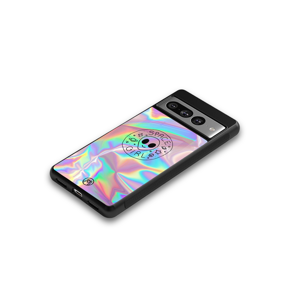 colorful alien back phone cover | glass case for google pixel 7 pro