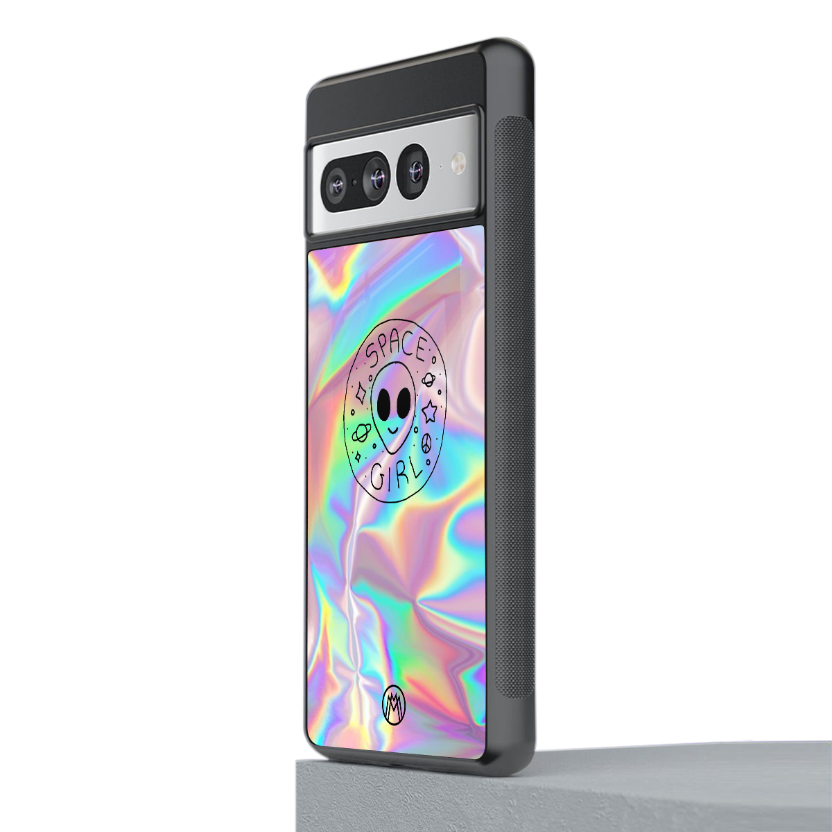 colorful alien back phone cover | glass case for google pixel 7 pro