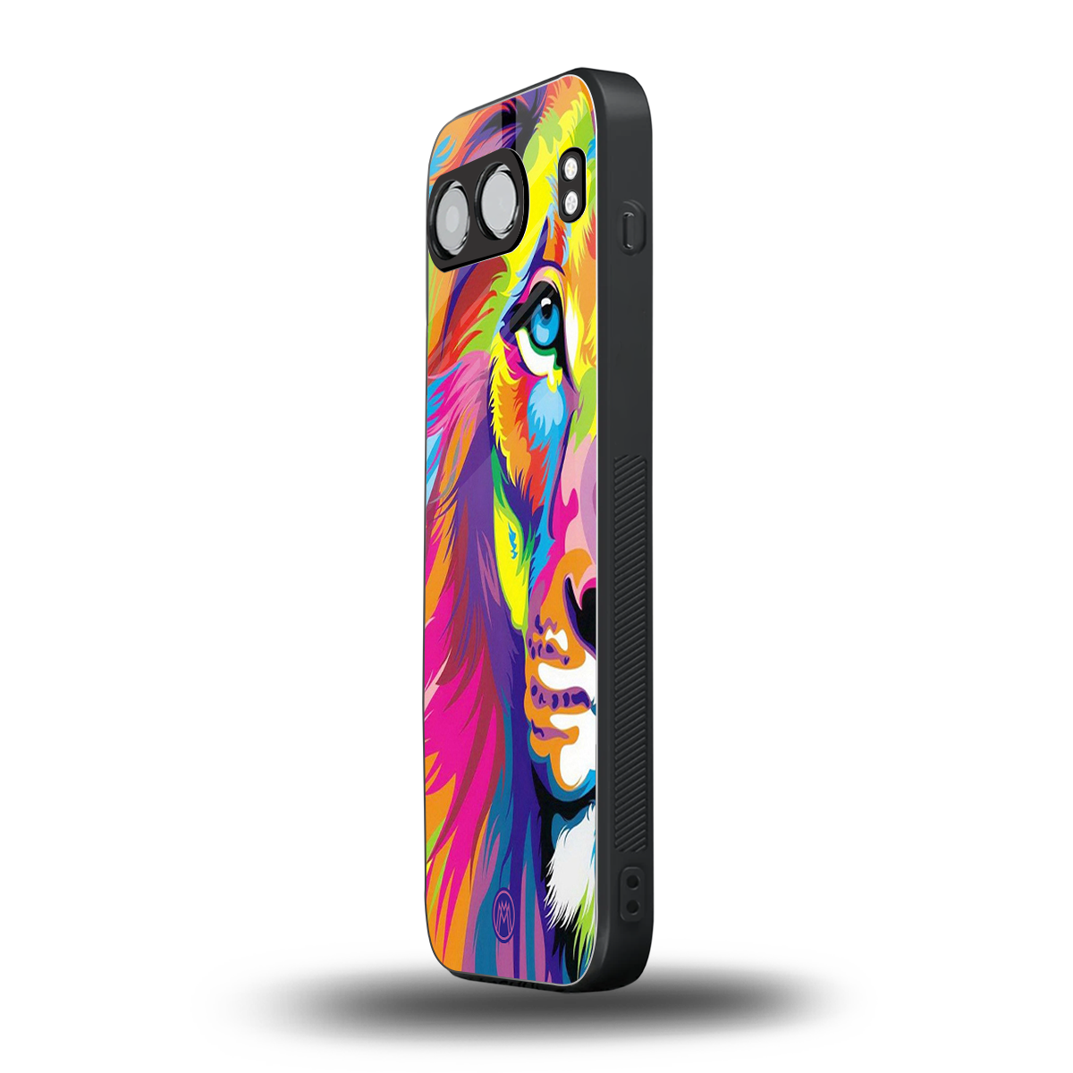 colourful fierce lion back phone cover | glass case for oneplus nord 4