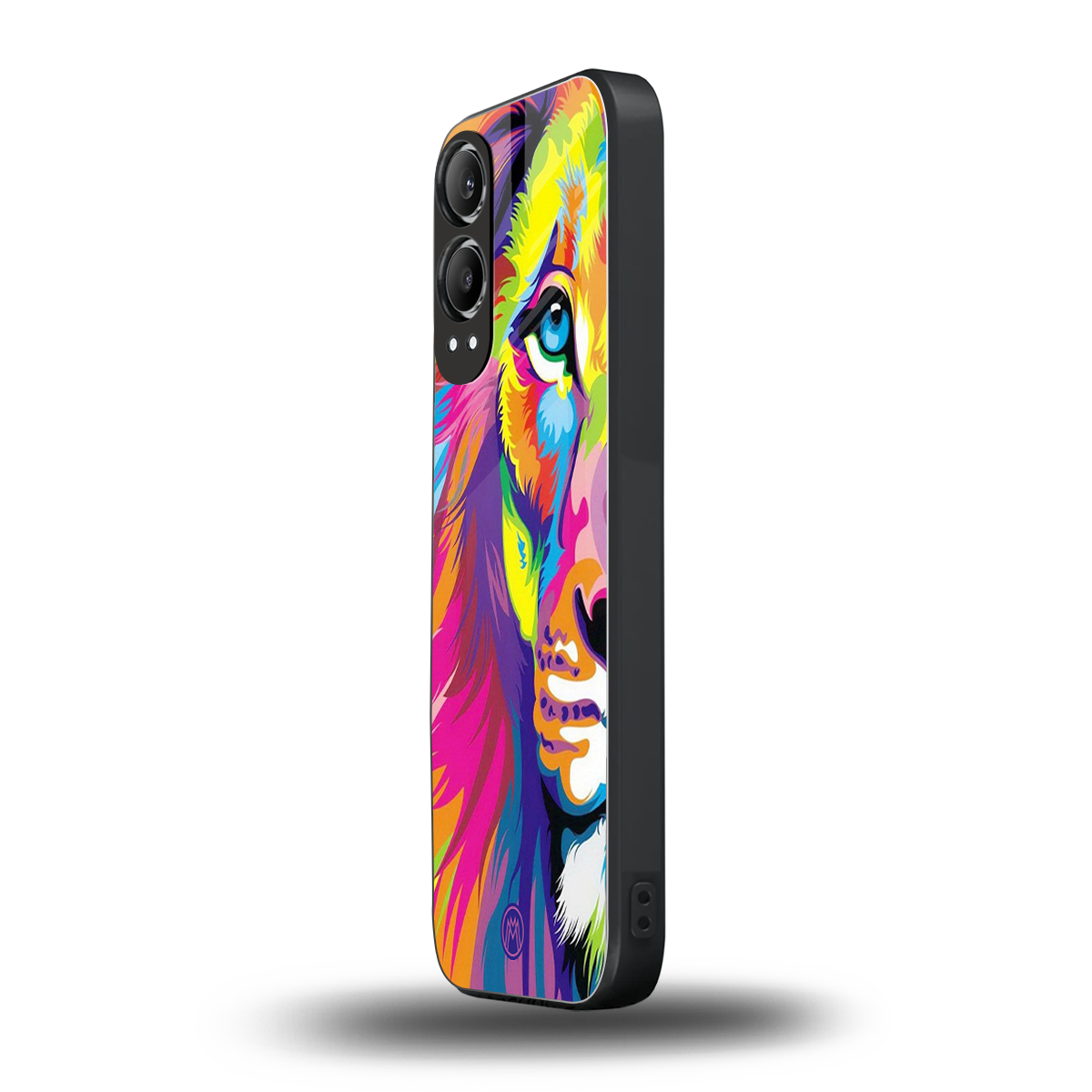 colourful fierce lion back phone cover | glass case for oneplus nord ce 4 lite