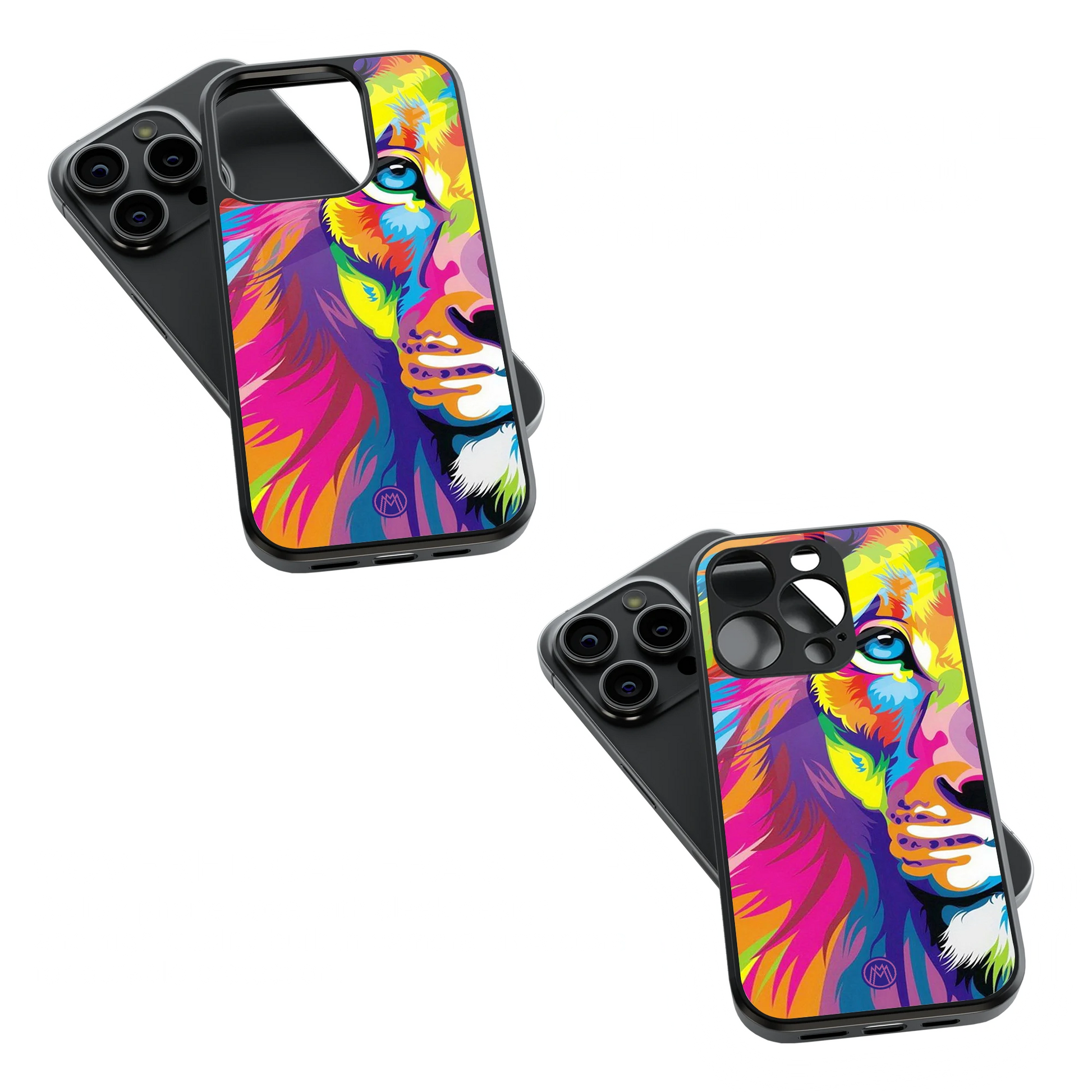Trendy Glass Back Mobile Case for iPhone, Samsung, Redmi, OnePlus, Google Pixel, Motorola