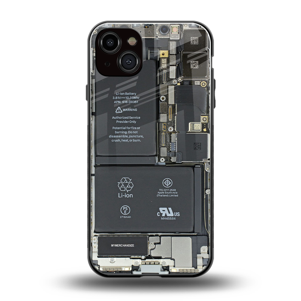 core view back phone cover | glass case for iphone 15 plus