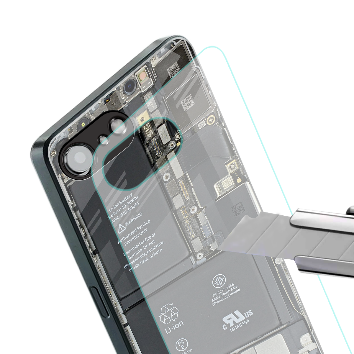 core view back phone cover | glass case for iphone 16e