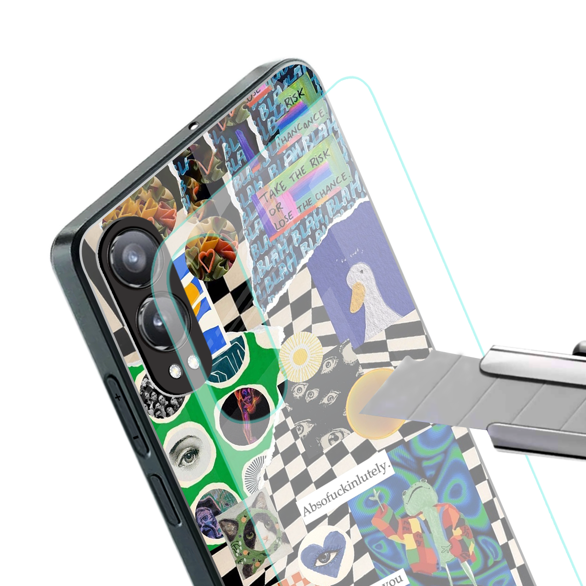 courage back phone cover | glass case for oneplus nord ce 4 lite
