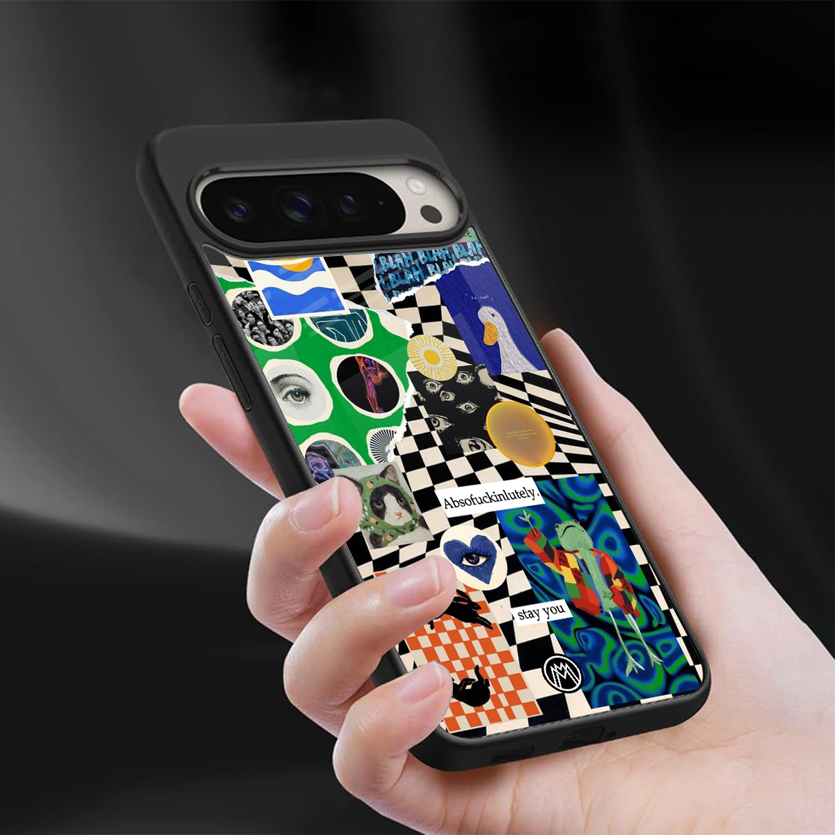 courage back phone cover | glass case for google pixel 9 pro