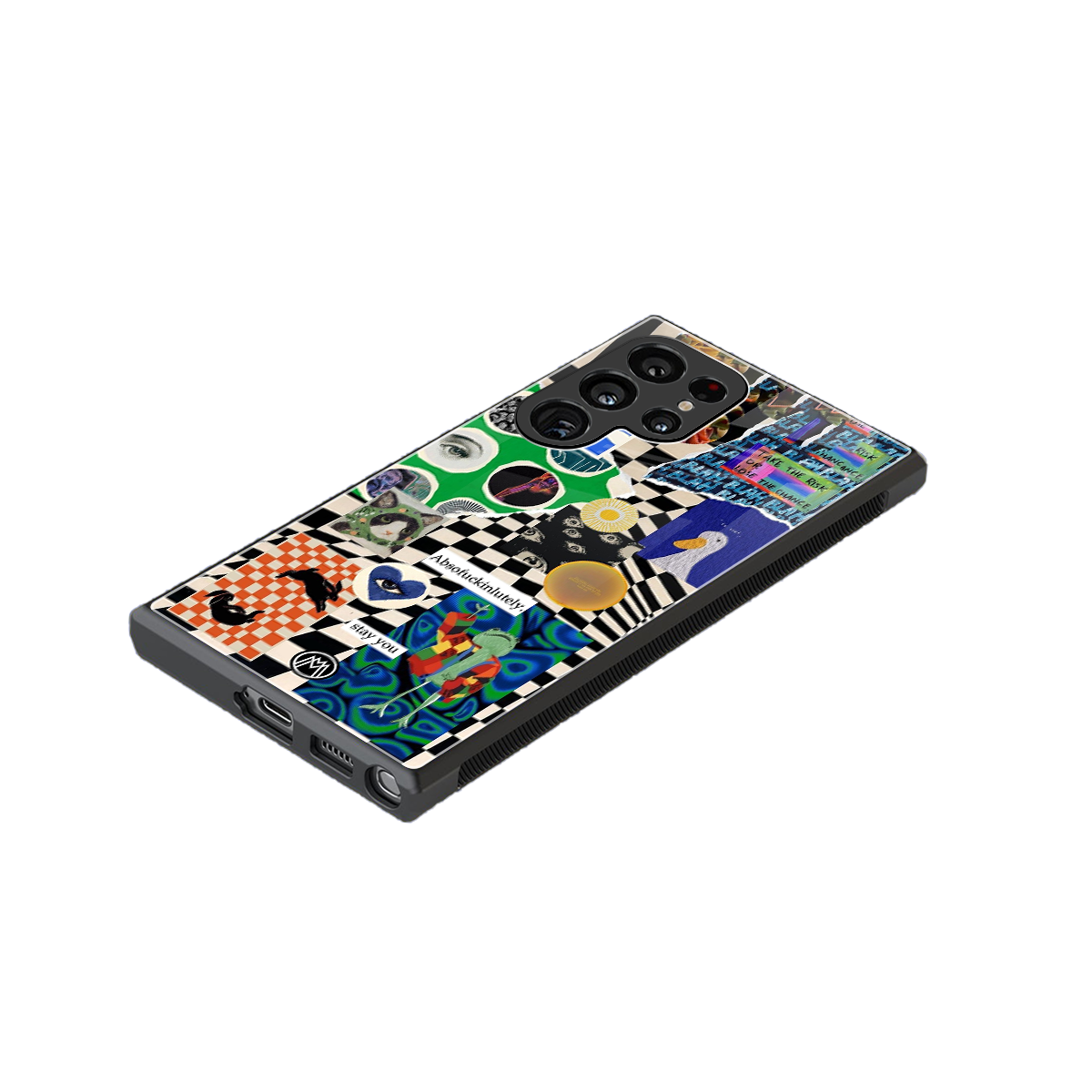 courage back phone cover | glass case for samsung galaxy s24 ultra
