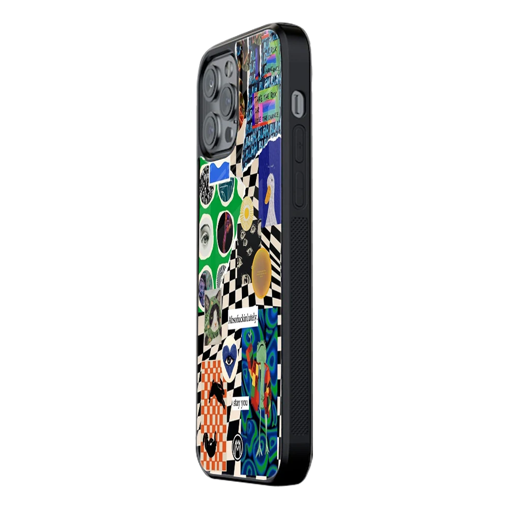Slim Glass Back Phone Case for Multiple Brands โ iPhone, Samsung, Redmi, OnePlus, Oppo, Vivo