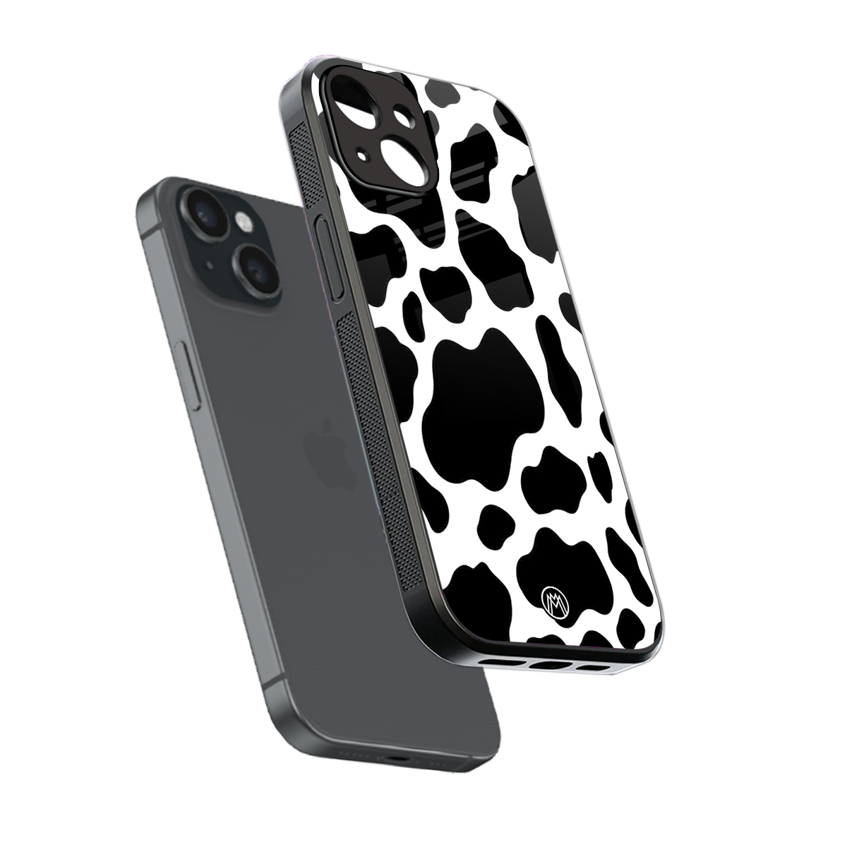 cow fur back phone cover | glass case for iphone 13 mini