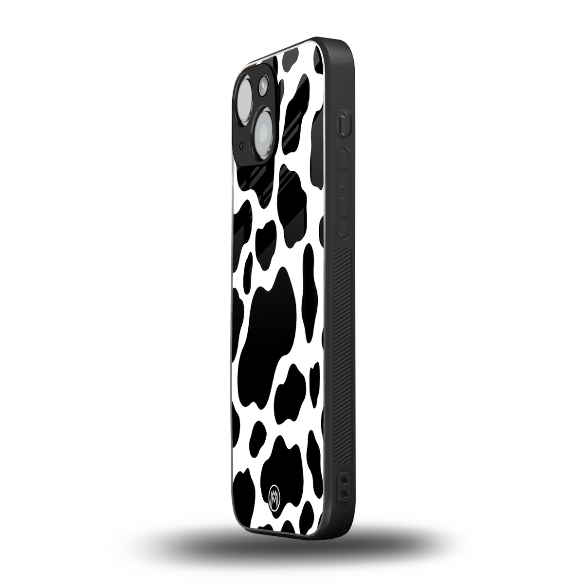 cow fur back phone cover | glass case for iphone 13 mini