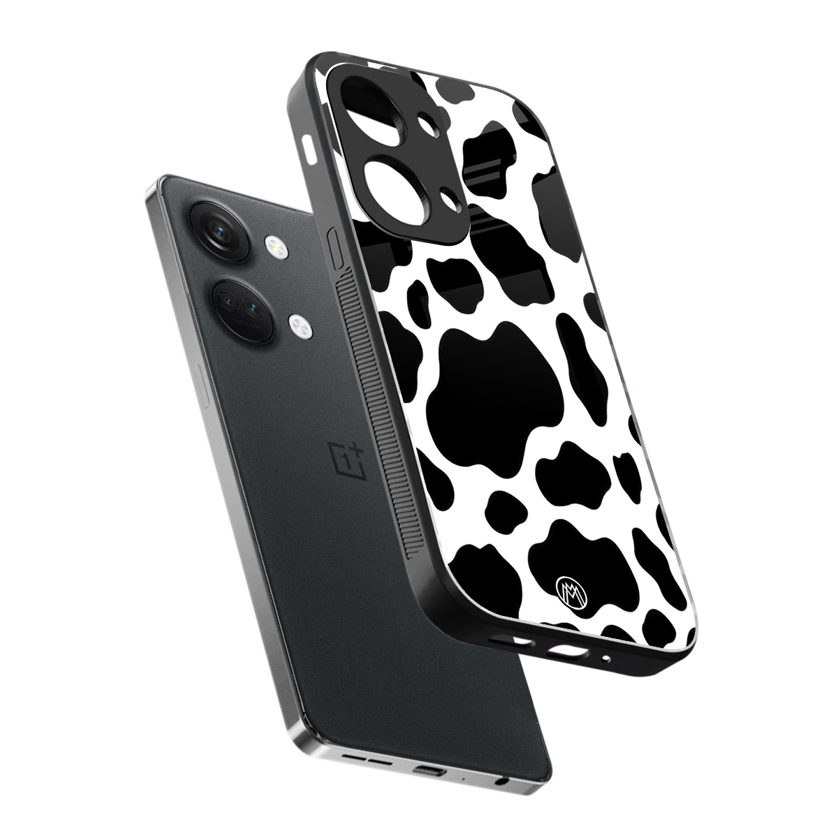 cow fur back phone cover | glass case for oneplus nord 3