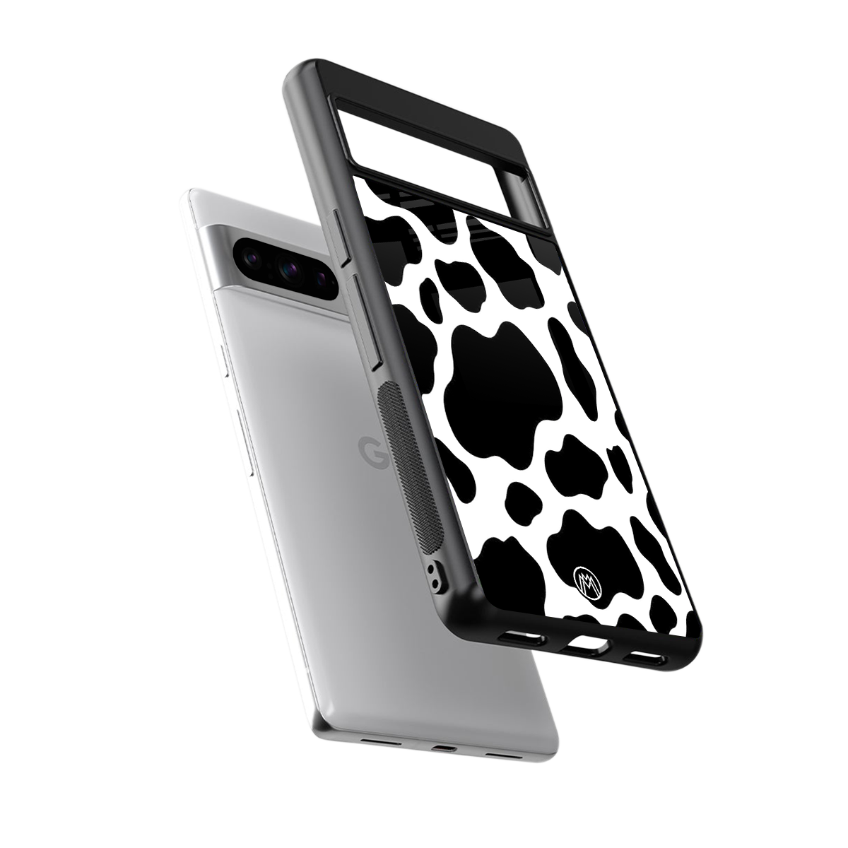 cow fur back phone cover | glass case for google pixel 8 pro