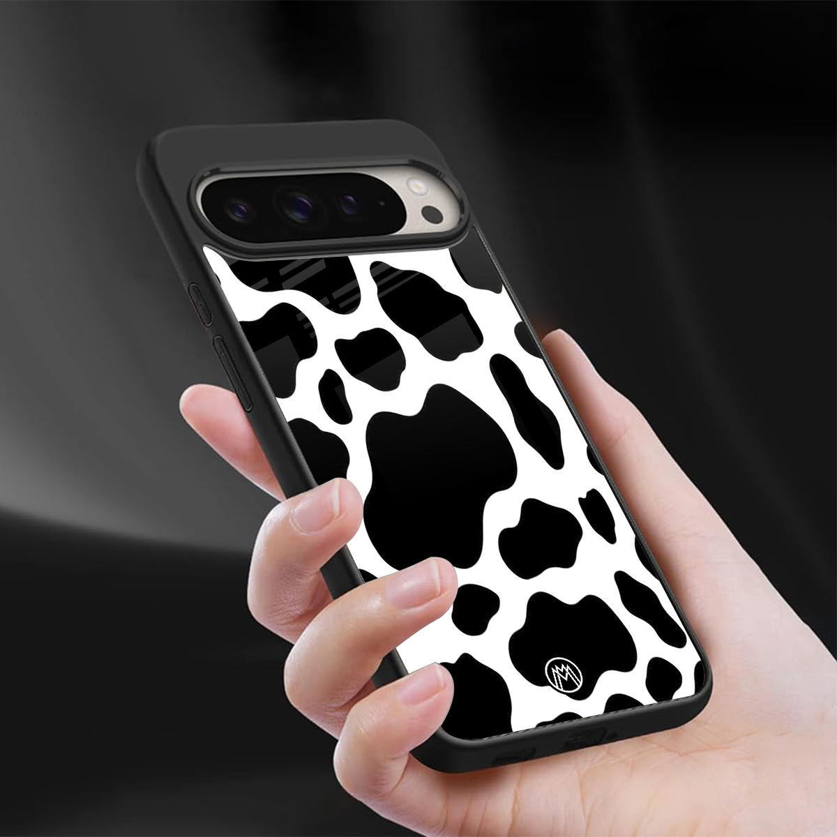 cow fur back phone cover | glass case for google pixel 9 pro