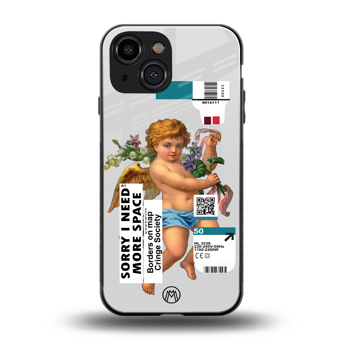 cringe society back phone cover | glass case for iphone 13 mini