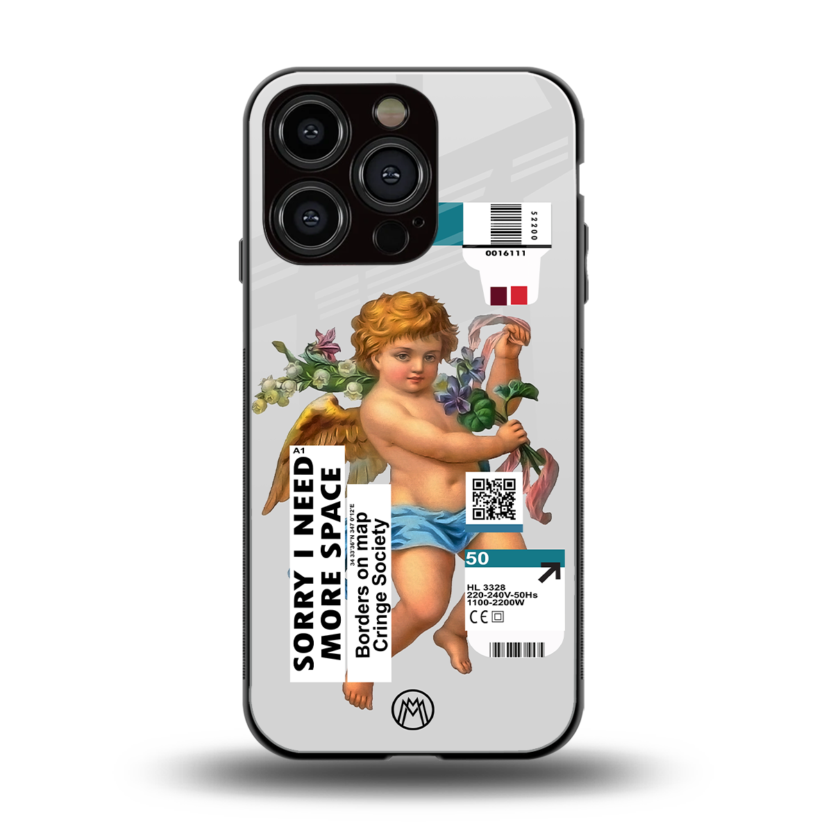 cringe society back phone cover | glass case for iphone 16 pro