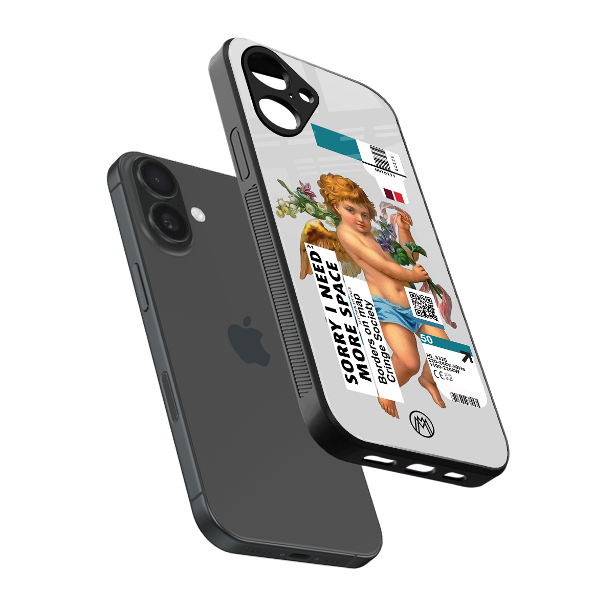 cringe society back phone cover | glass case for iphone 16