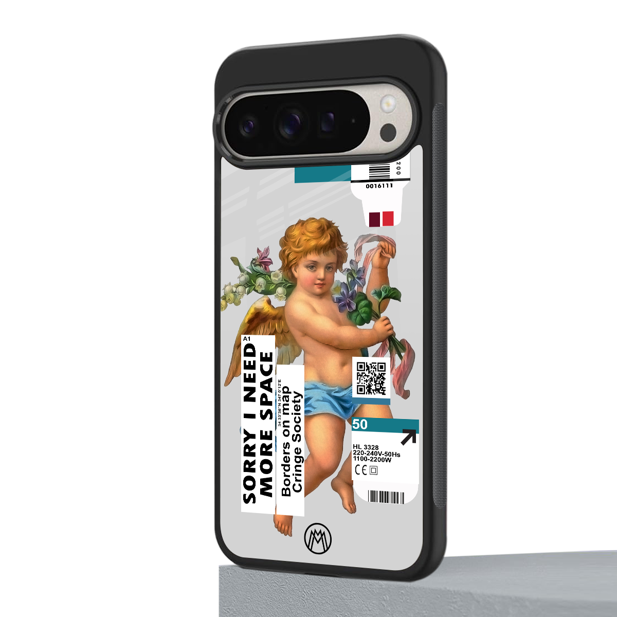 cringe society back phone cover | glass case for google pixel 9 pro xl