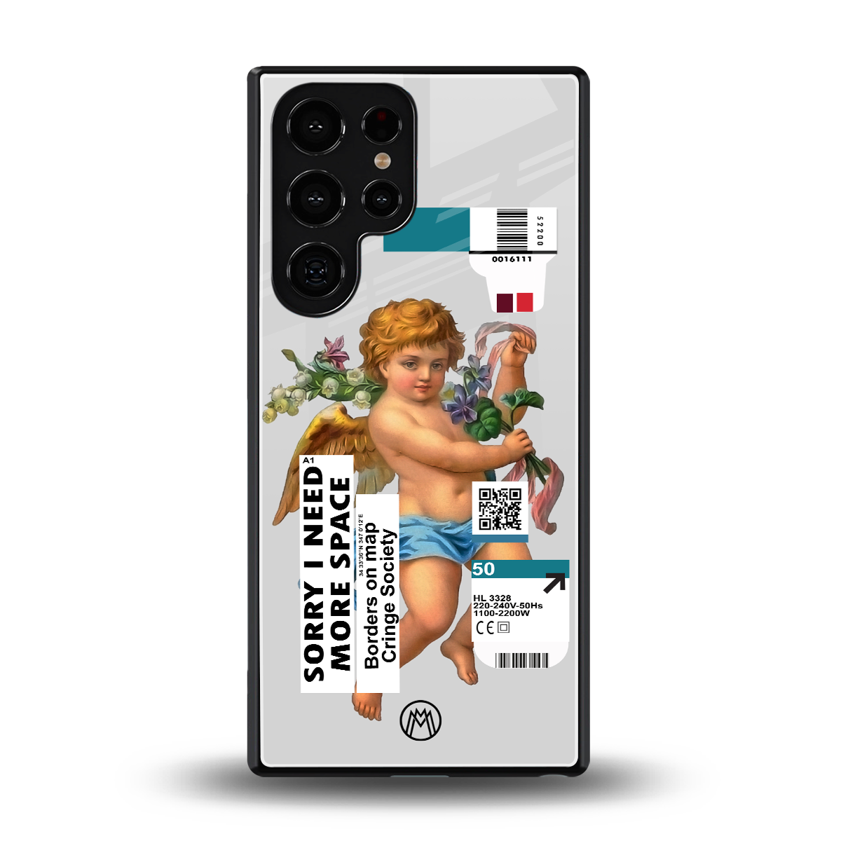 cringe society back phone cover | glass case for samsung galaxy s25 ultra