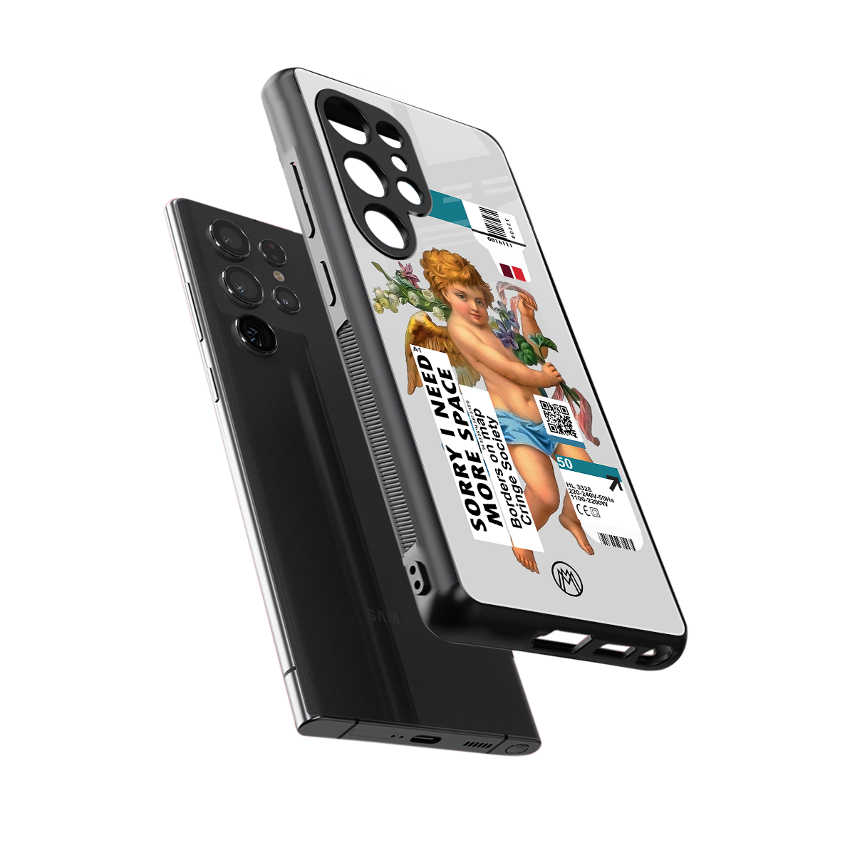 cringe society back phone cover | glass case for samsung galaxy s25 ultra