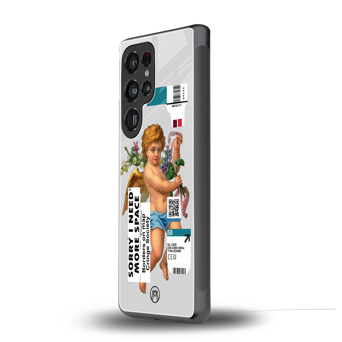 cringe society back phone cover | glass case for samsung galaxy s25 ultra