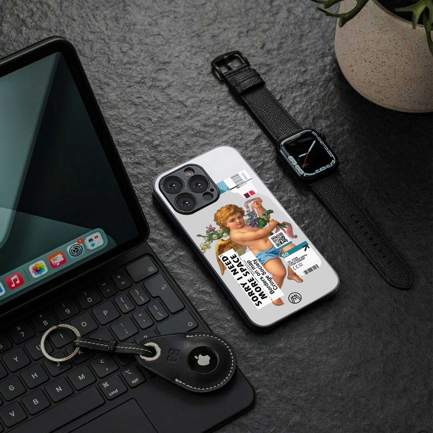 cringe society back phone cover | glass case for iphone 14 pro max