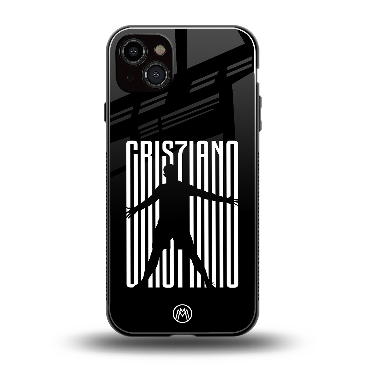 cristiano back phone cover | glass case for iphone 15 plus