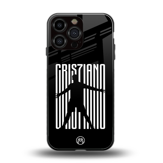 cristiano back phone cover | glass case for iphone 14 pro max