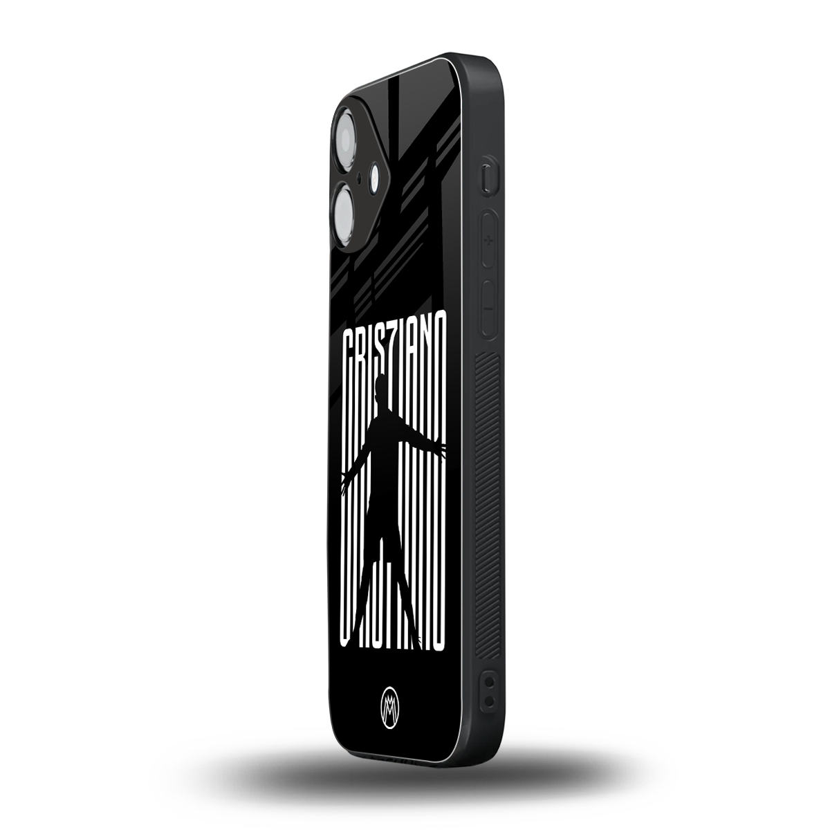 cristiano back phone cover | glass case for iphone 16 plus