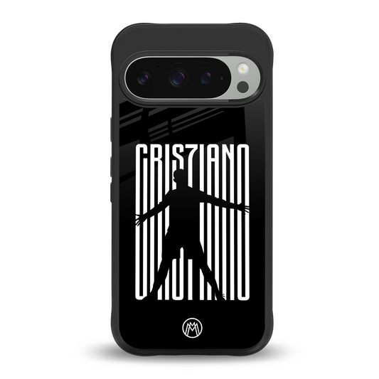 cristiano back phone cover | glass case for google pixel 9 pro