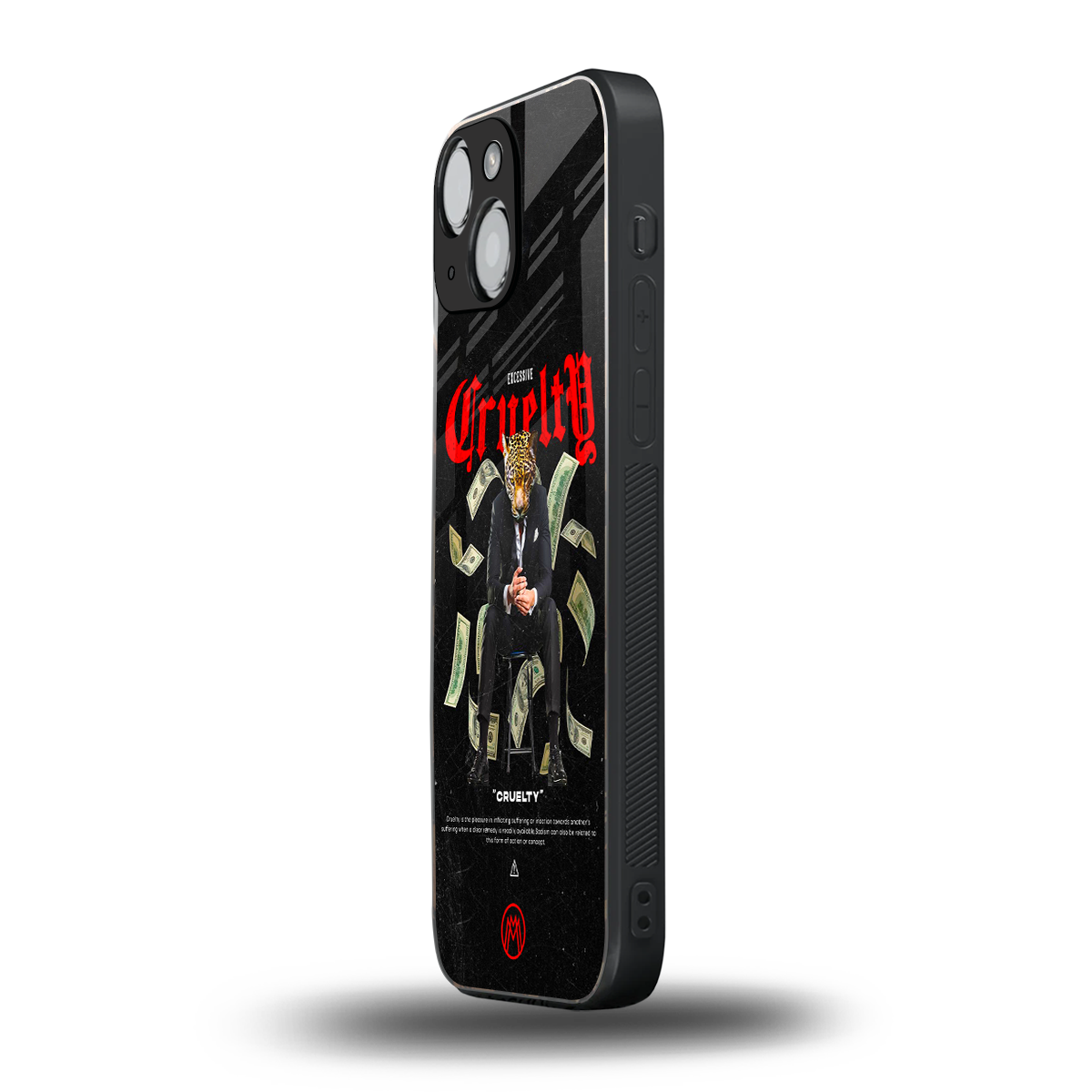 cruelty back phone cover | glass case for iphone 13 mini