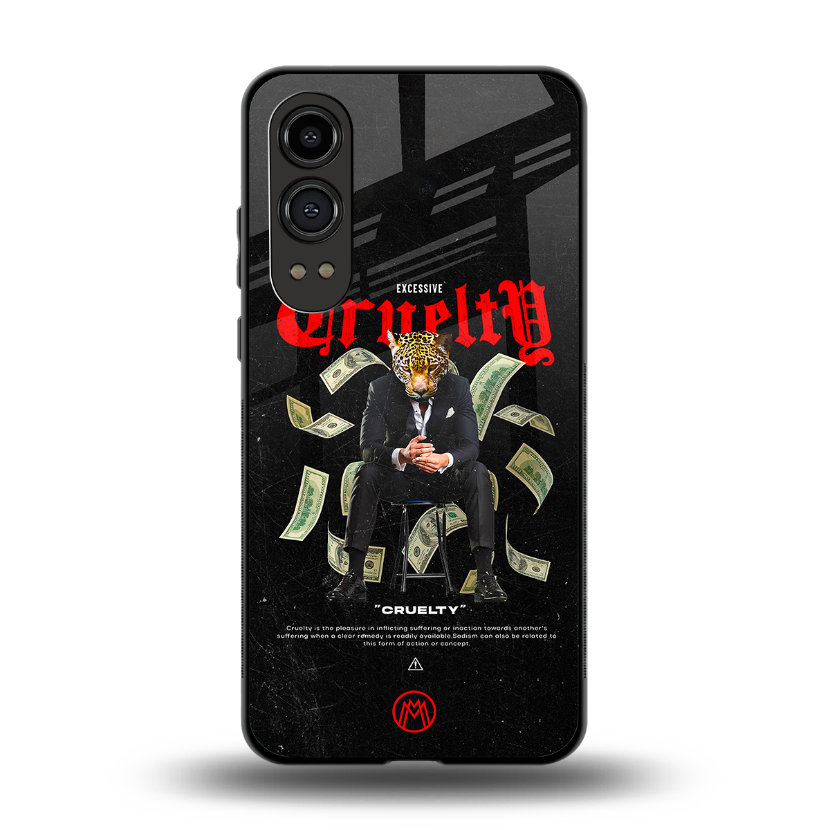 cruelty back phone cover | glass case for oneplus nord ce 4 lite