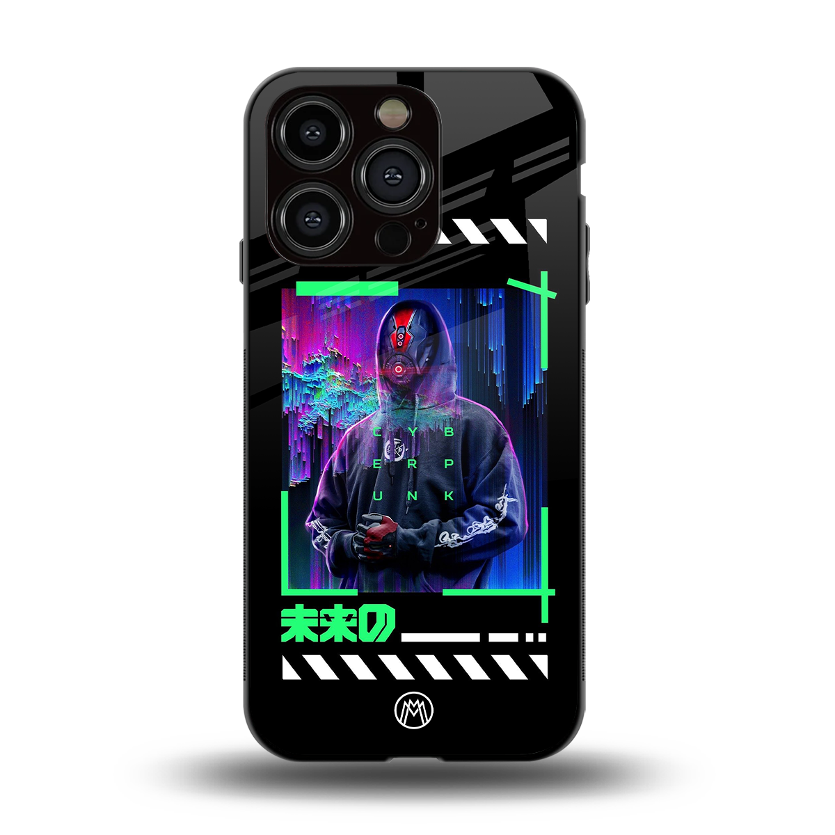cyberpunk back phone cover | glass case for iphone 14 pro