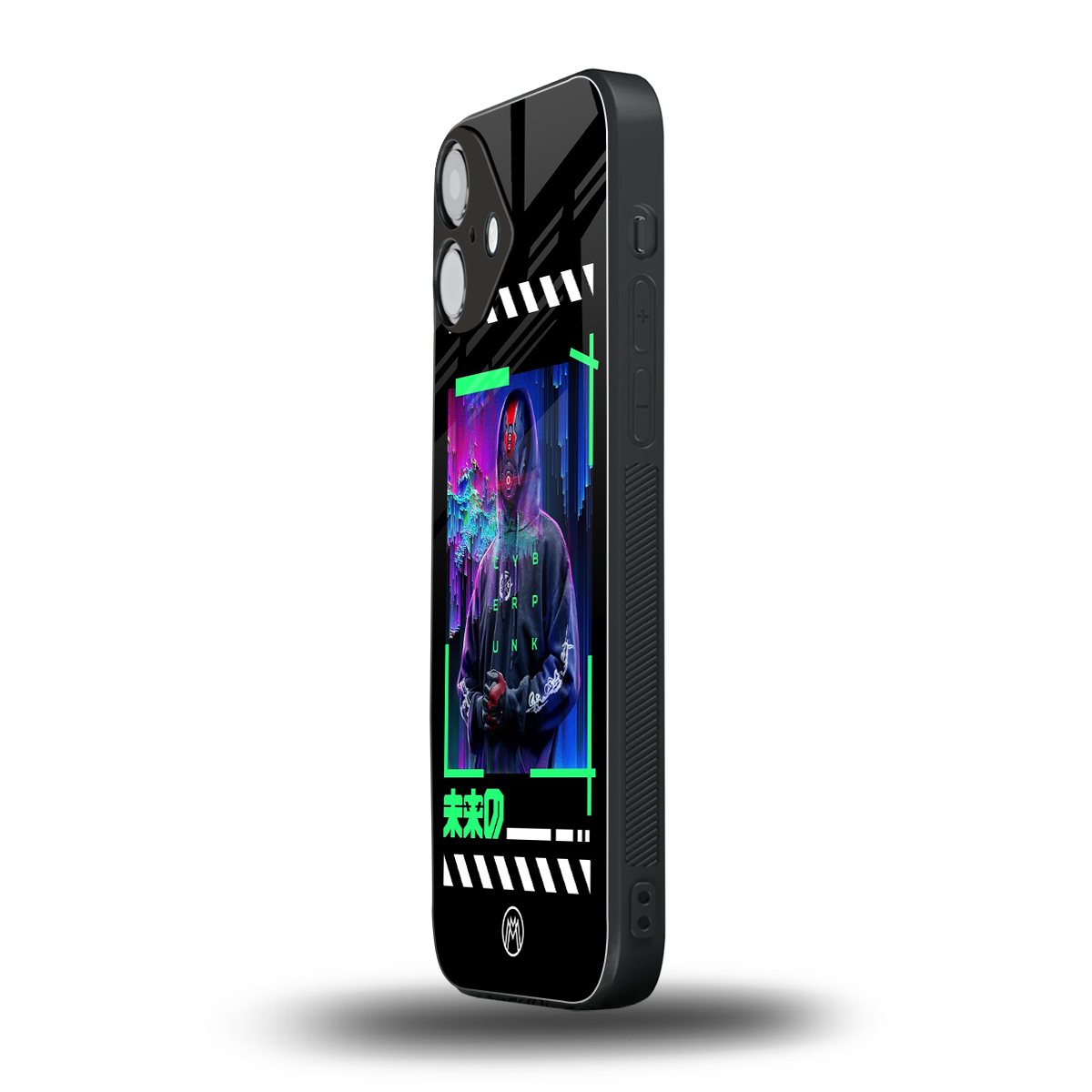 cyberpunk back phone cover | glass case for iphone 16 plus