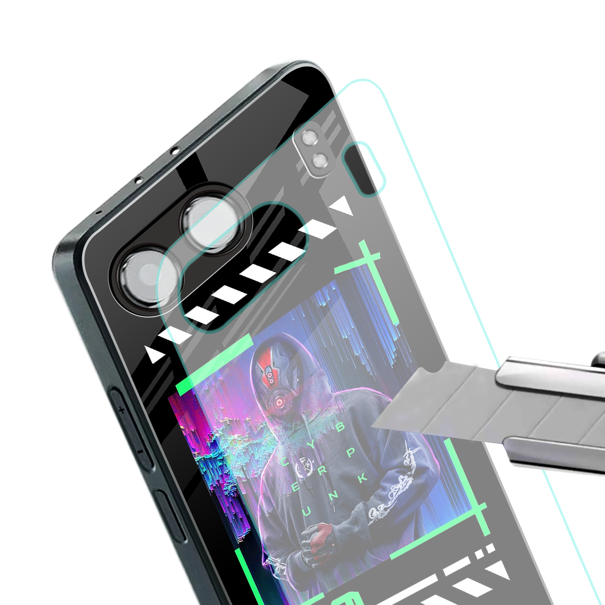 cyberpunk back phone cover | glass case for oneplus nord 4