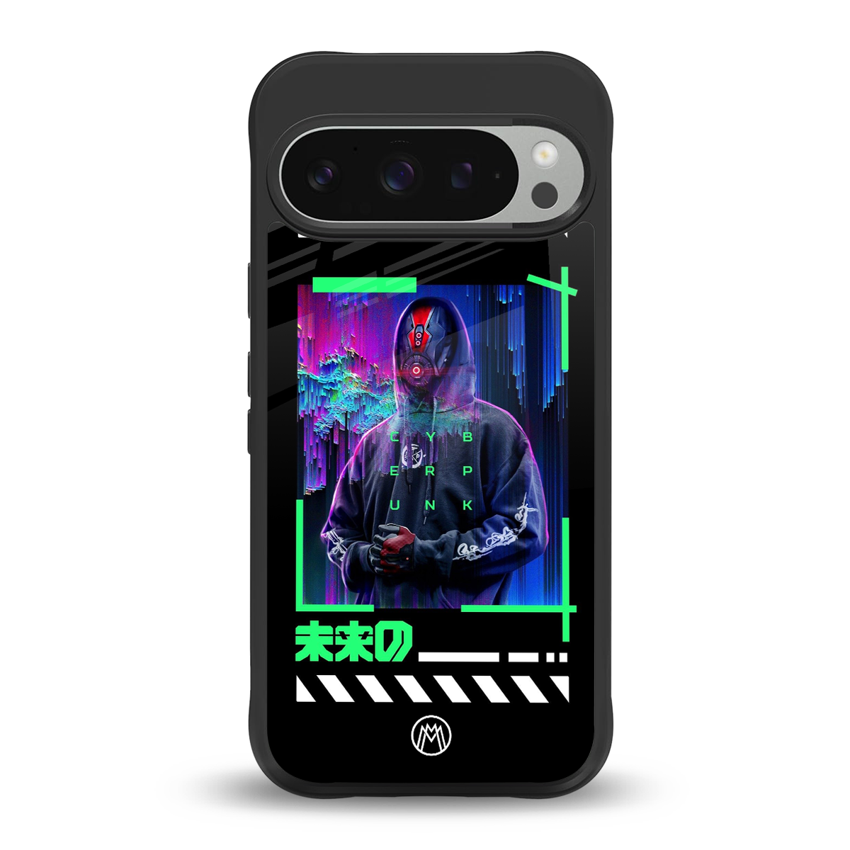 cyberpunk back phone cover | glass case for google pixel 9 pro