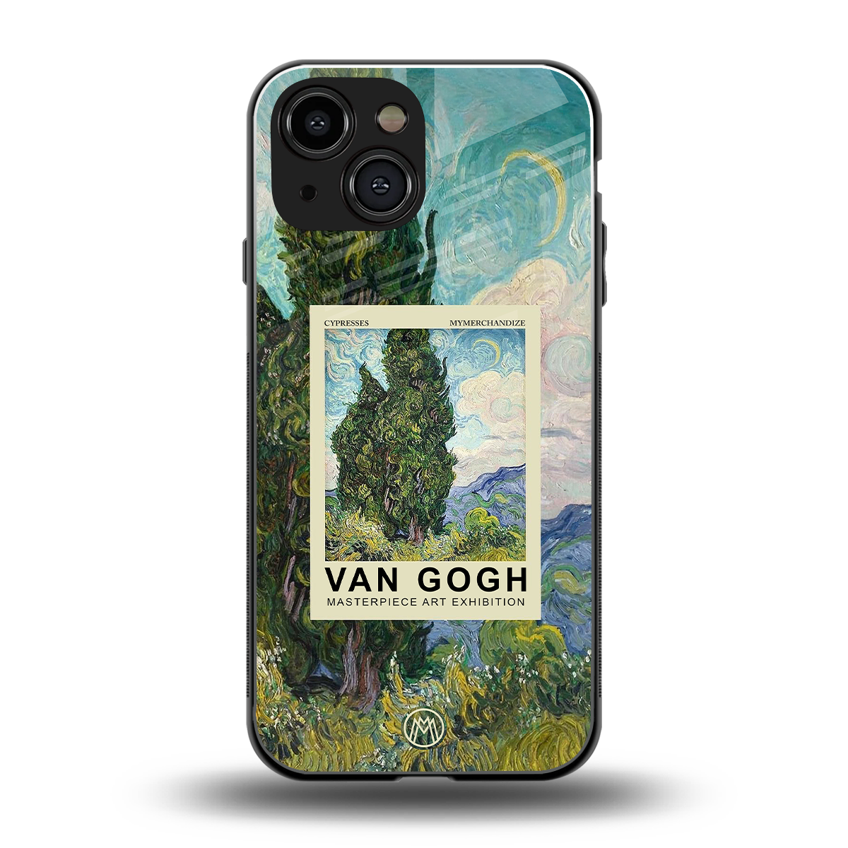 cypresses back phone cover | glass case for iphone 13 mini