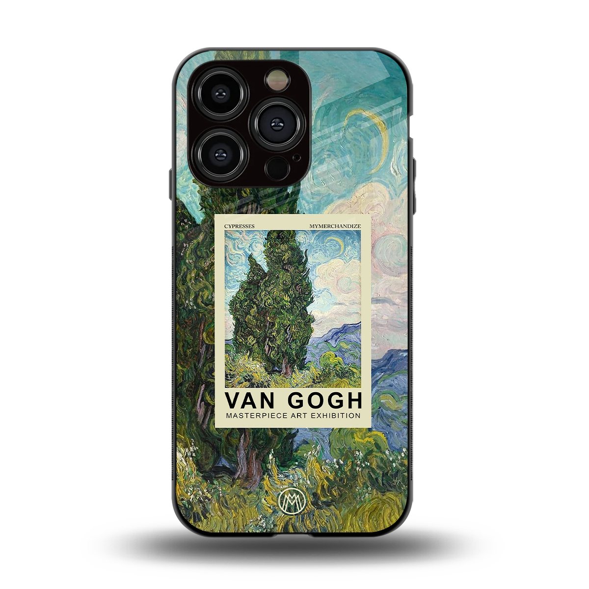 cypresses back phone cover | glass case for iphone 14 pro